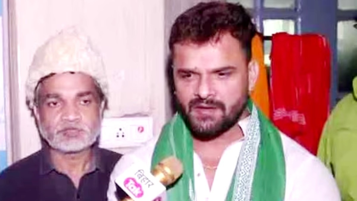 खेसारी लाल बोले- रोजगार की बात नहीं करता NDA. (Photo:Screengrab)