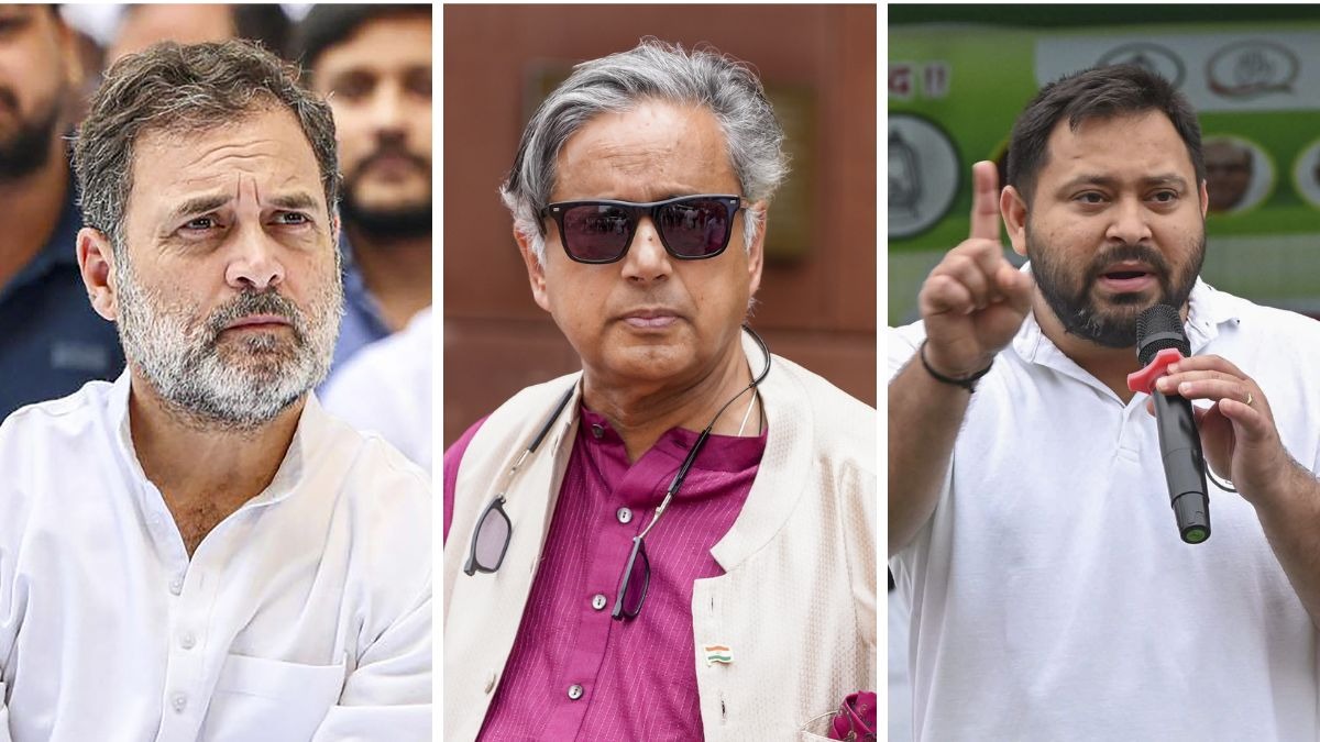 rahul gandhi shashi tharoor tejashwi yadav