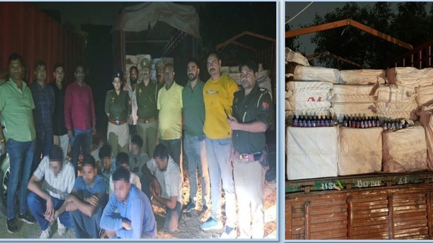 गाजियाबाद में बड़े ड्रग रैकेट का भंडाफोड़, 3.40 करोड़ की कोडीन सिरप जब्त, 8 तस्कर गिरफ्तार