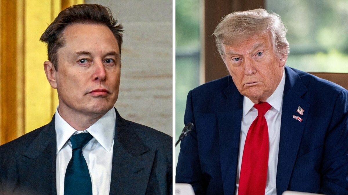 US President Donald Trump and Tesla CEO Elon Musk
