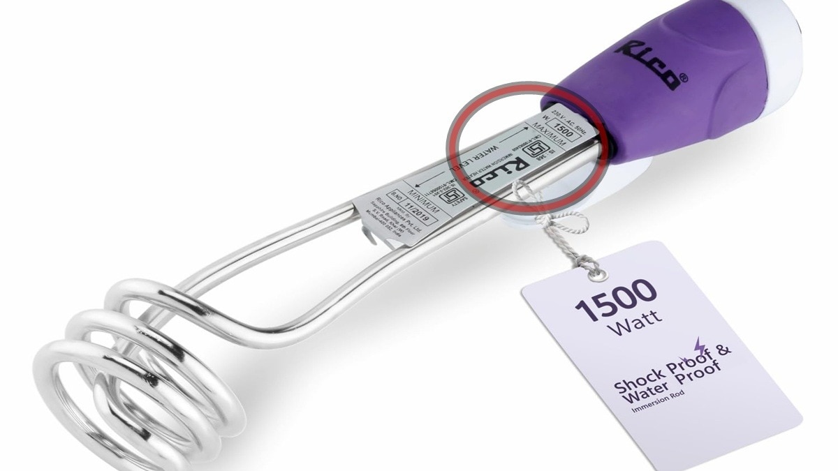 Electric immersion rod