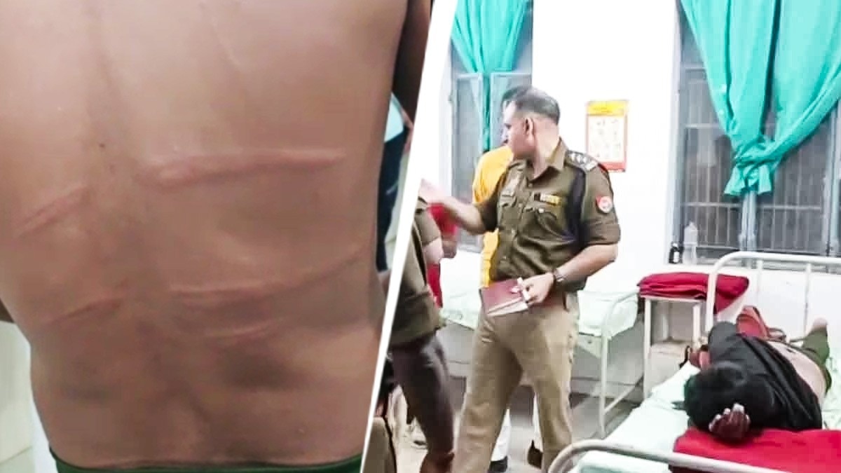 Policemen beaten Youth 