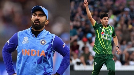 Dinesh Karthik and Abbas Afridi