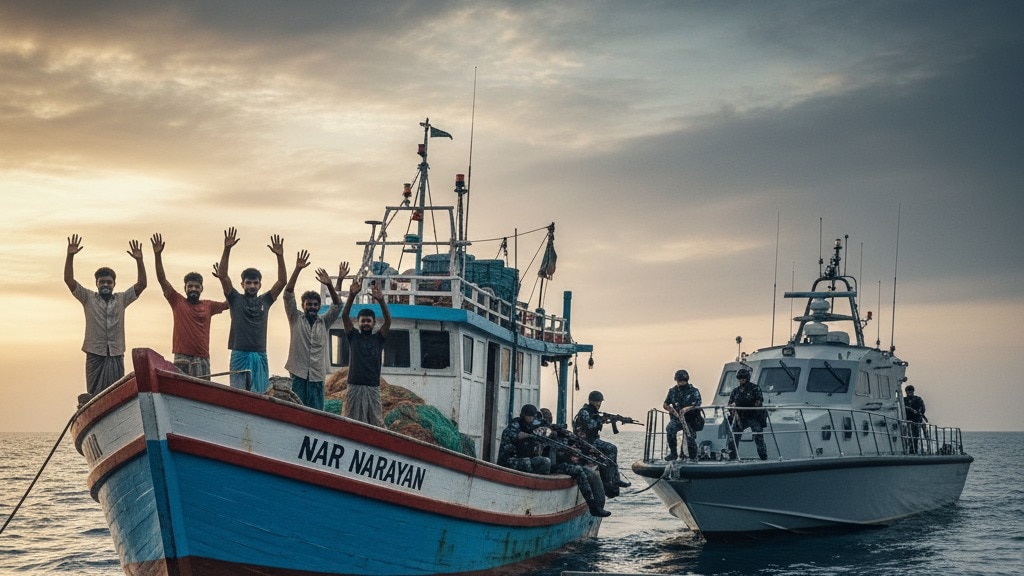 पाकिस्तानी मरीन एजेंसी ने भारतीय नौका के साथ किया 8 लोगों का अपहरण, नो-फिशिंग जोन में जाने का आरोप