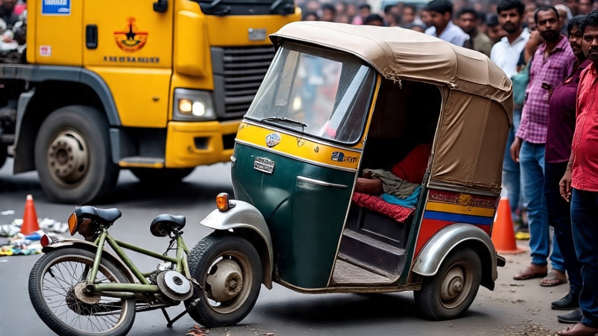 सड़क हादसे में तीन की मौत  (Photo: Screengrab)