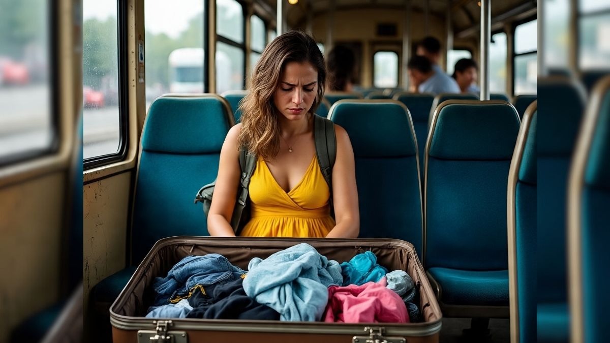 बस में सूटकेस से आ रही थी आवाज, खोलने पर बाहर निकली जिंदा महिला