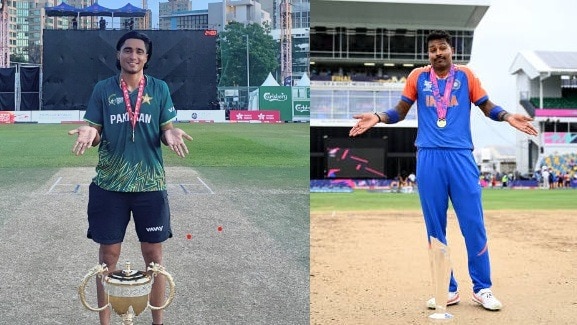 पाकिस्तानी क्रिकेटर ने हार्दिक पंड्या की नकल उतारी, ट्रॉफी के साथ दिया ऐसा पोज