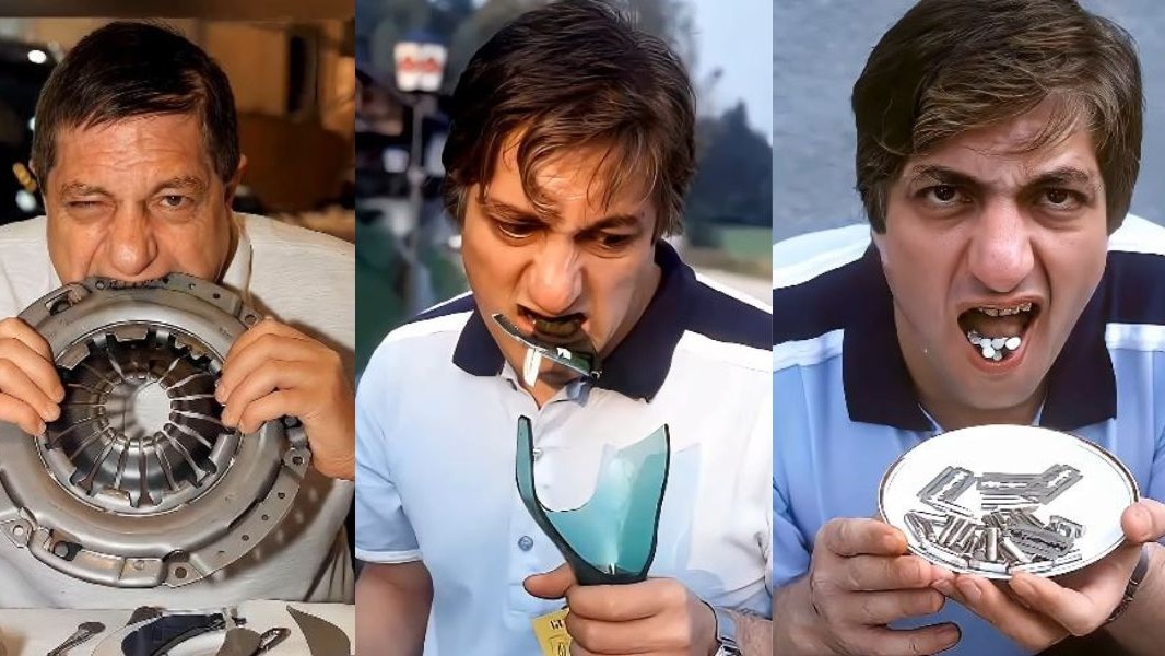 मिशेल लोटिटो का पेट बाकी लोगों से बहुत अलग था. इतना मजबूत कि वे हर दिन लगभग 900 ग्राम धातु तक खा लेते थे.  ( Photo: da_vinci_vision)