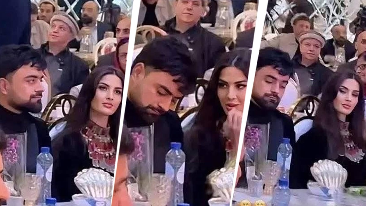 Rashid khan with his wife 