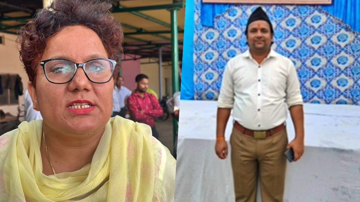 Pilibhit: ADM Ritu Poonia and VHP leader Prince Gaud (Photo- ITG)