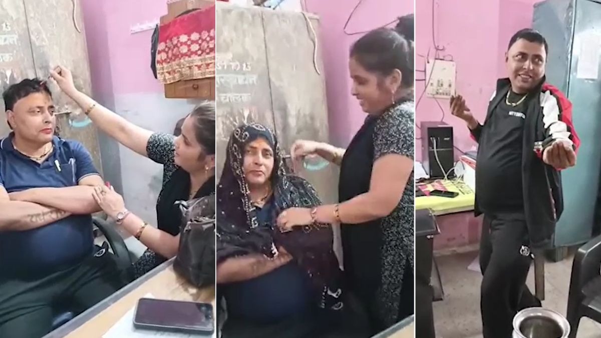 सरकारी दफ्तर के अंदर बनाया वीडियो. (Photo: Screengrab)