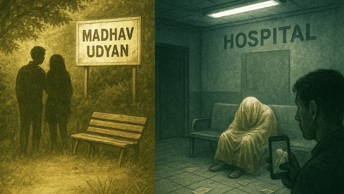 अस्पताल में प्रेमी जोड़े फैला रहे अश्लीलता.(Photo: AI-generated)