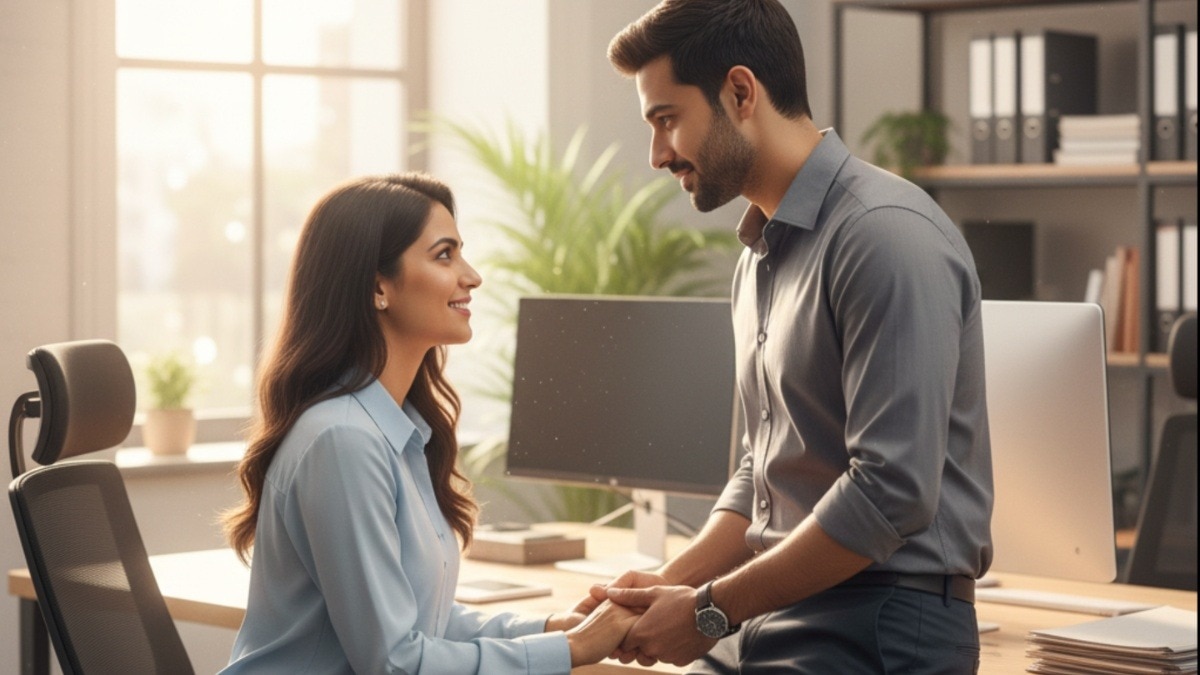 Couple Office Romance (Photo: AI Generated)