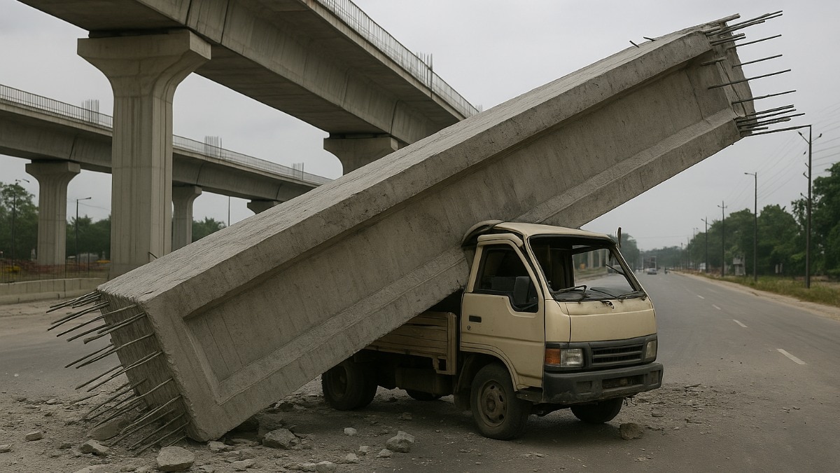 केरल में बड़ा हादसा, निर्माणाधीन हाइवे का भारी गार्डर गिरा, पिकअप चालक की मौत