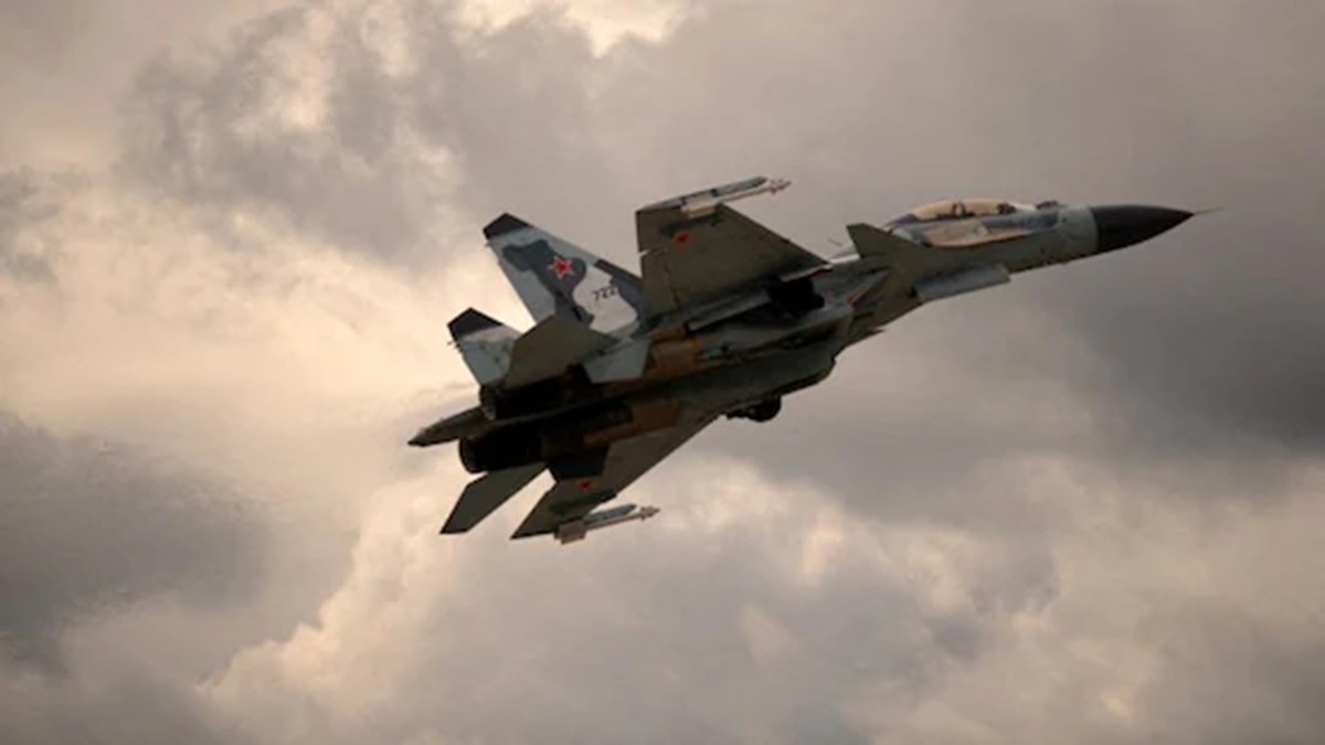 A Russian Su-30 fighter jet crashed during a training flight in the Kaleria region