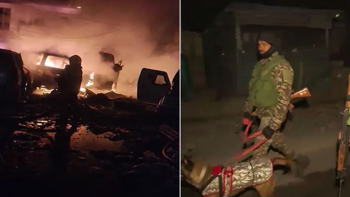 नौगाम पुलिस स्टेशन ब्लास्ट में दो एंगल पर हो रही जांच. (Photo: Screengrab)