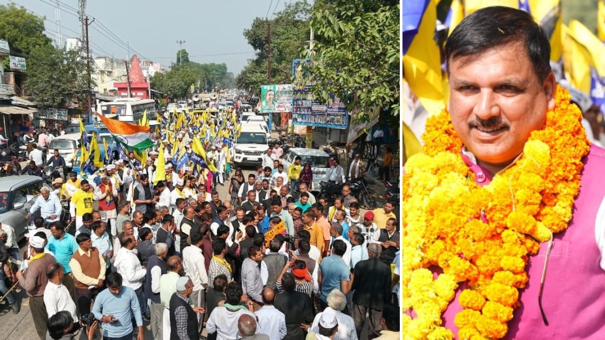 बीकापुर से कूरेभार तक आम आदमी पार्टी की पदयात्रा में दिखा जबरदस्त जनसमर्थन (Photo: X/@ITG)