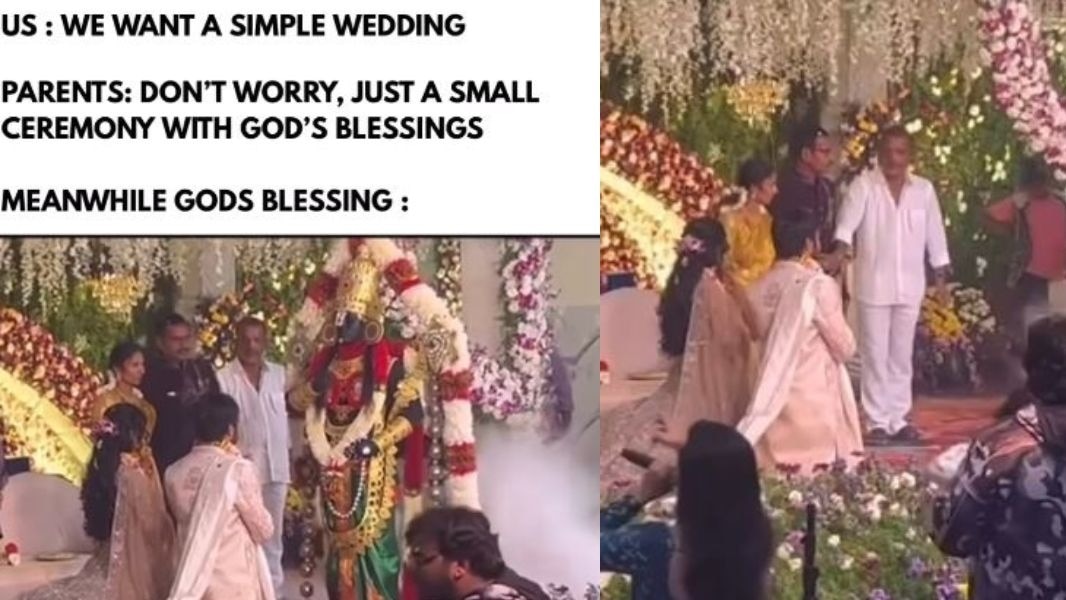 वीडियो पर एक यूजर ने लिखा- भगवान वेंकटेश्वर के रुप में आए व्यक्ति को खुश होना चाहिए कि श्री वेंकटेश्वर दयालु और क्षमाशील हैं. ( Photo: namma_bengaluru25)