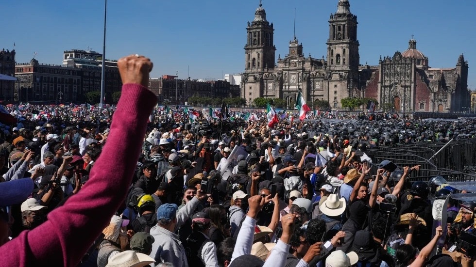 Gen-Z protests in Mexico.