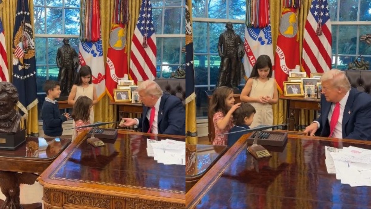 व्हाइट हाउस में बच्चों संग ट्रंप का प्यारा वीडियो वायरल, प्रेसिडेंट की सादगी ने जीता दिल