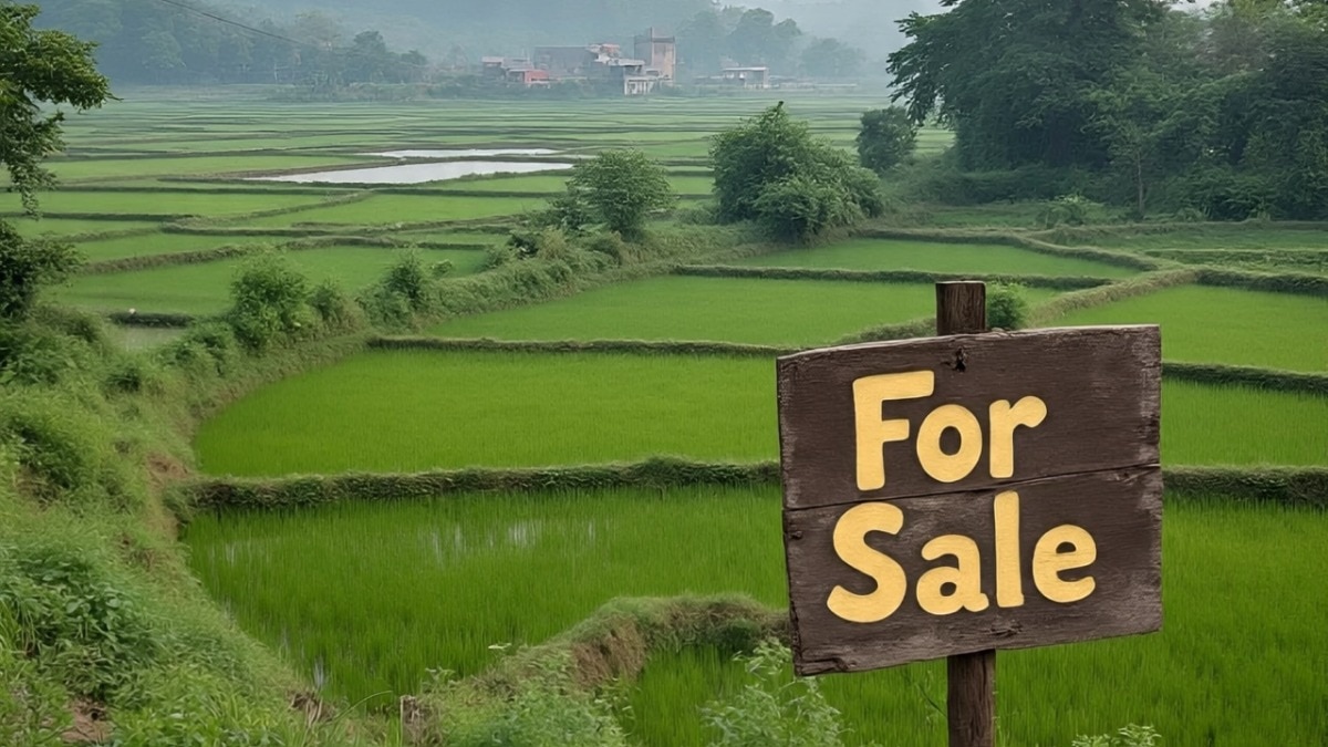 सिर्फ अपना जिला, तहसील और गांव चुनकर आप खतौनी की नकल आसानी से देख और डाउनलोड कर सकते हैं. (Photo: AI Generated Image)