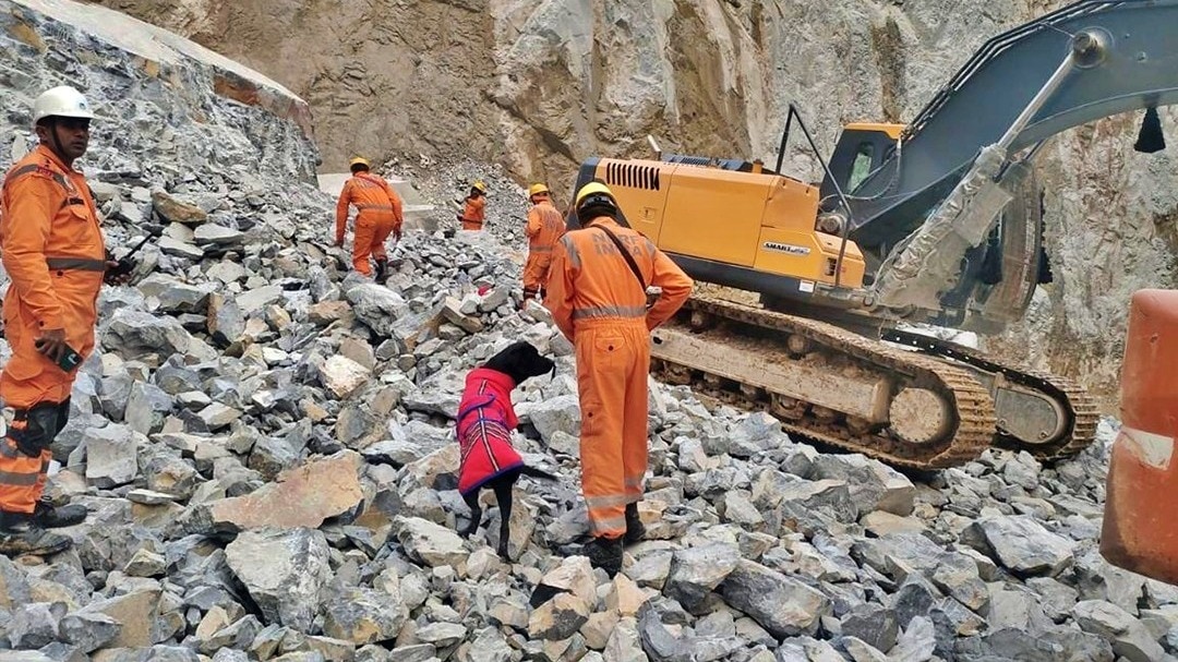 Rescue operation underway after Sonbhadra mine accident (Photo- PTI)