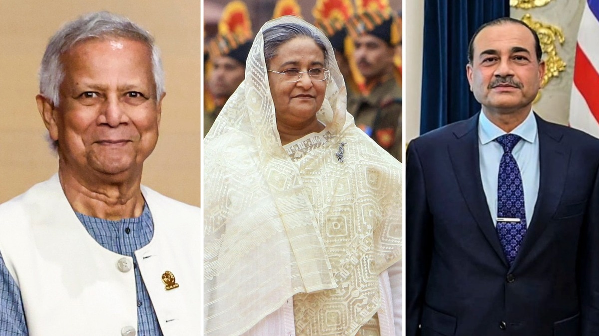 Mohammad Yunus, Sheikh Hasina and Asim Munir 