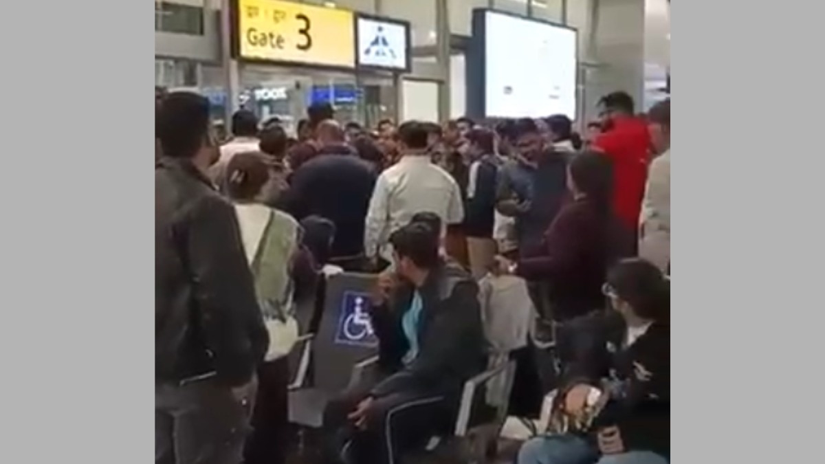Passengers create ruckus at Pune airport.