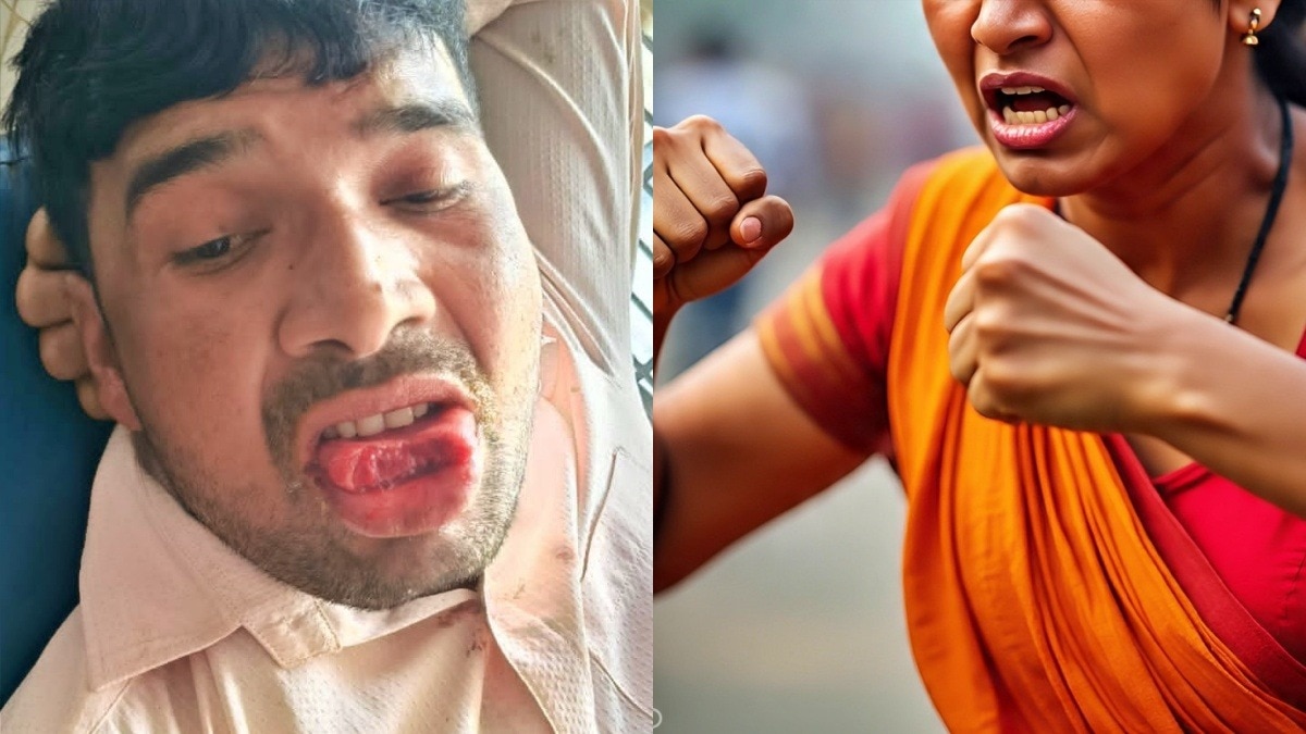 girl injured a molester in Kanpur (Photo- ITG)