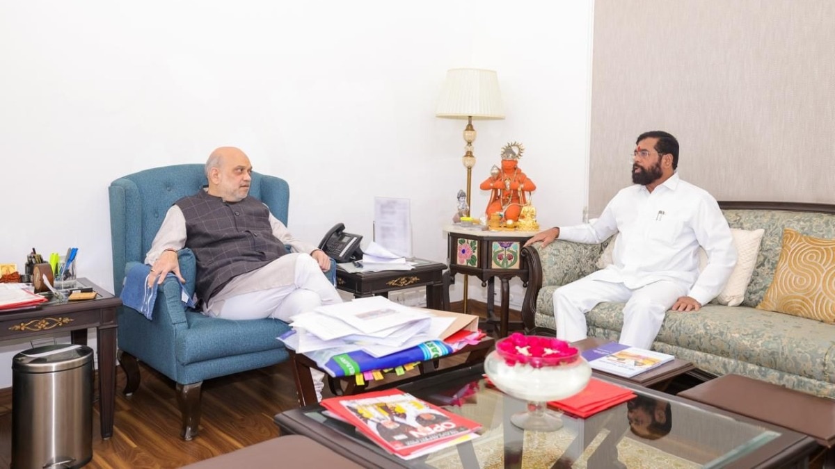 महाराष्ट्र के डिप्टी सीएम एकनाथ शिंदे ने अमित शाह से की मुलाकात (Photo: Reuters)