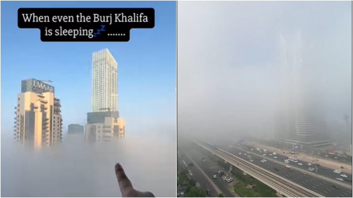 इतना फॉग कि बुर्ज खलीफा नहीं दिख रहा... दुबई की वायरल तस्वीरें देख लोग हैरान