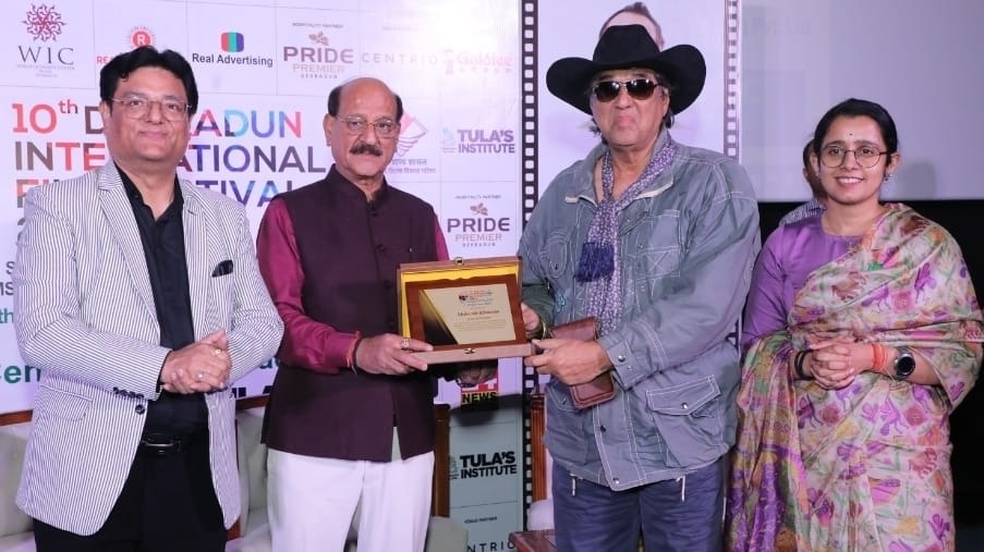 Mukesh Khanna felicitated at Dehradun International Film Festival
