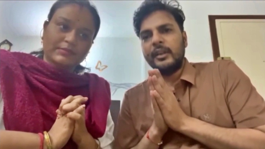 Agra couple stranded in African country (Photo- Screengrab)