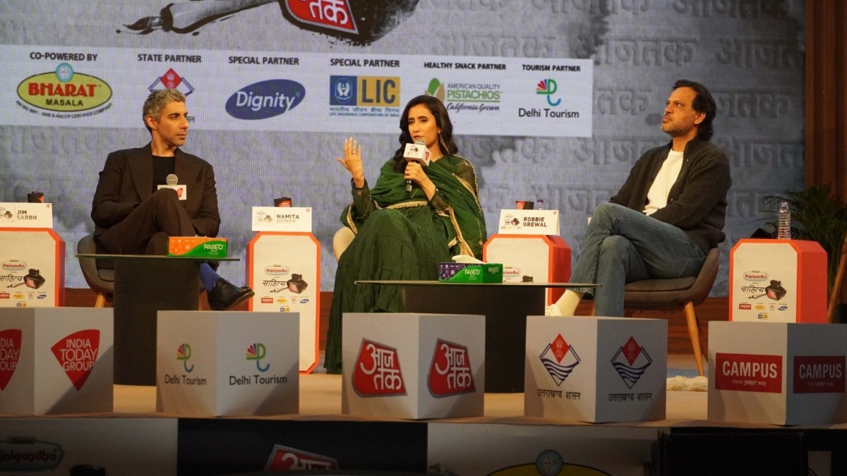 Actor Jim sarbh at Sahitya Aajtak 2025