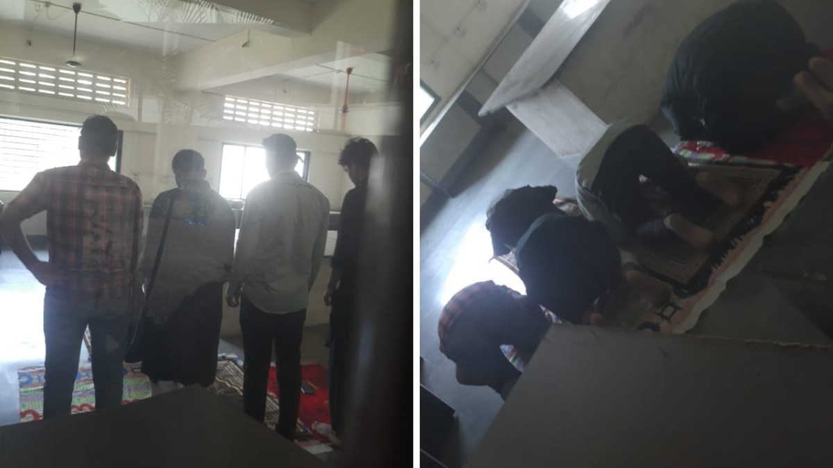 आइडियल कॉलेज में नमाज को लेकर विवाद, VHP-बजरंग दल ने जताई आपत्ति, एडमिनिस्ट्रेशन ने दिया कार्रवाई का आश्वासन