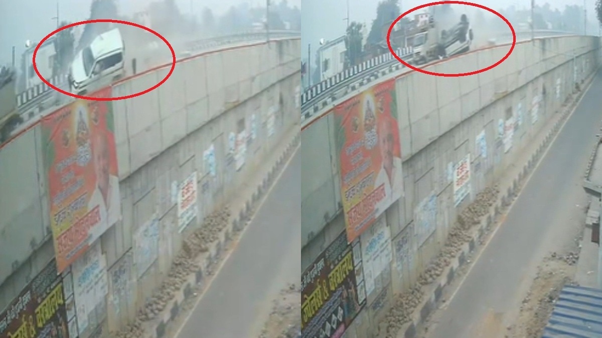 हादसा मझगांवा फ्लाईओवर के पास हुआ.(Photo: Screengrab)