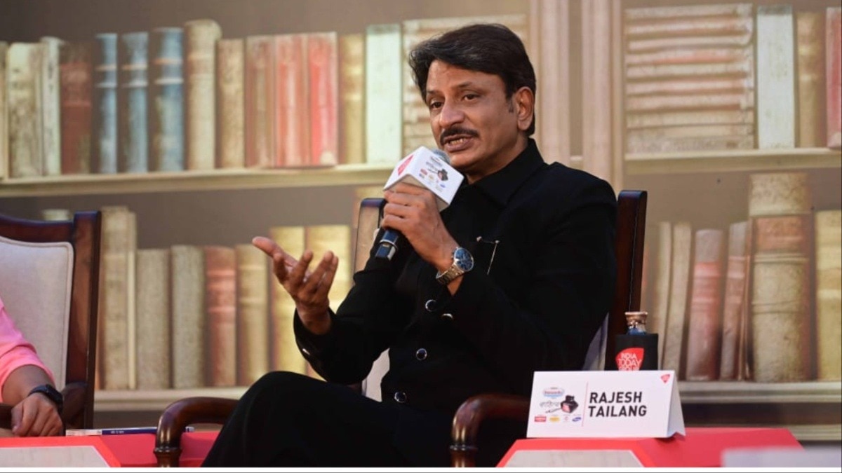 साहित्य आजतक में राजेश तैलंग ने ओसो पर बात की. (Photo:ITG)