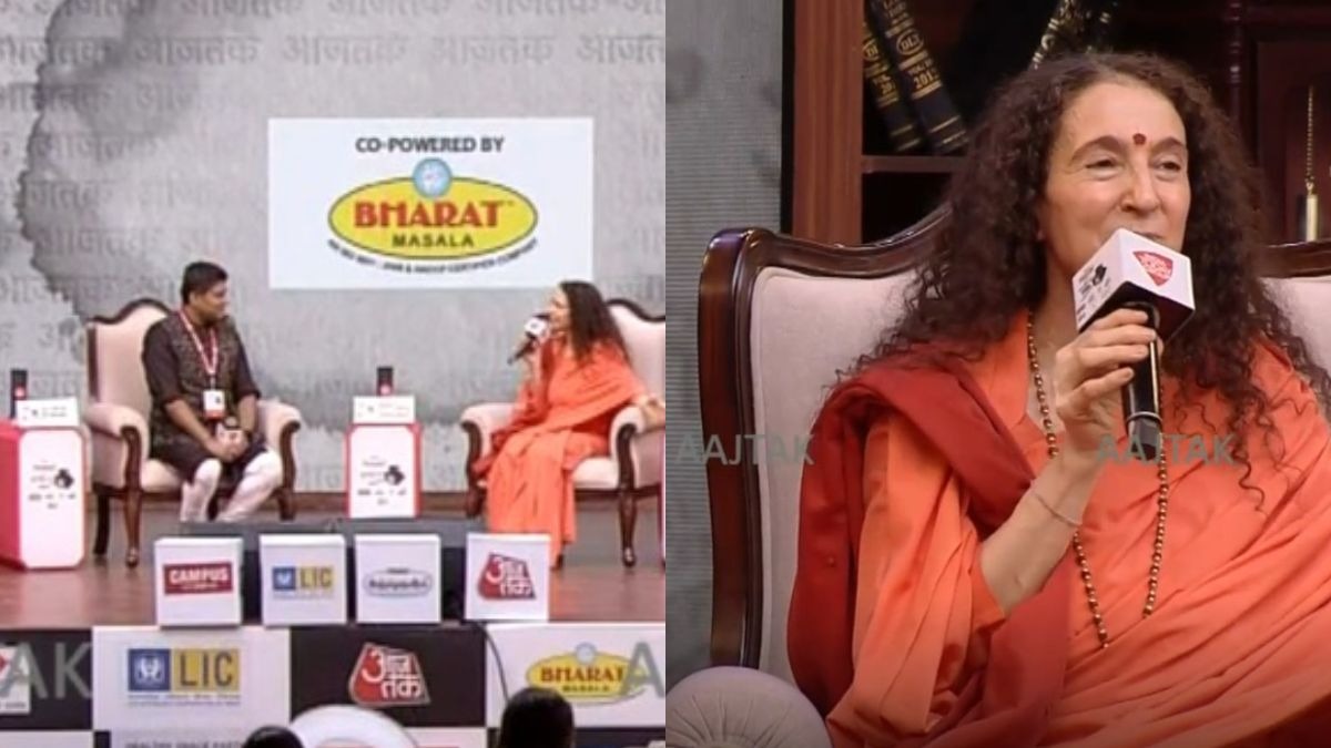 साध्वी भगवती सरस्वती अध्यात्मिक गुरु हैं.(Photo: ITG)