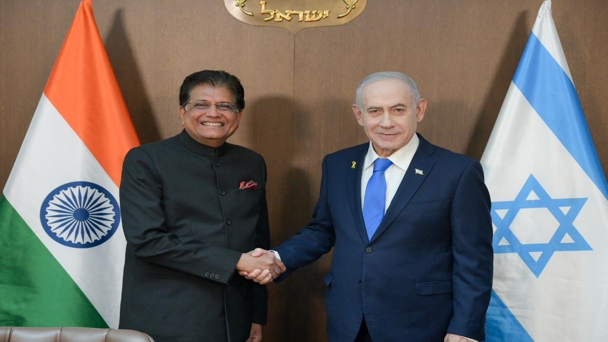 Piyush Goyal met Benjamin Netanyahu.