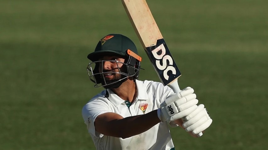 निखिल चौधरी ने तस्मानिया के लिए अपना पहला शतक जमाया. (Photo, Getty)