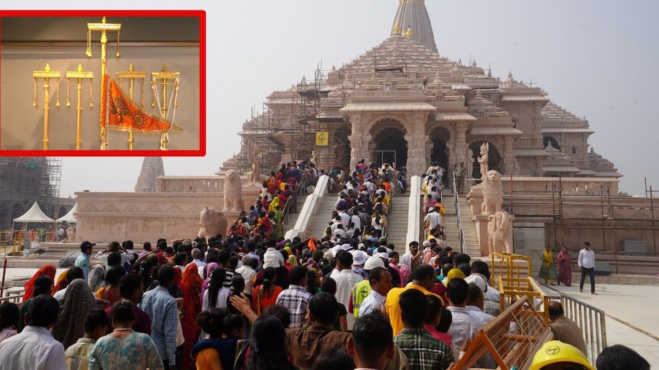अयोध्या में ऐतिहासिक क्षण आज: राम मंदिर पर भगवा ध्वजारोहण से पूर्ण हुआ निर्माण, प्रधानमंत्री मोदी करेंगे अनुष्ठान