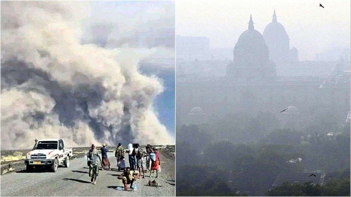 Ethiopia volcano Ash in Delhi