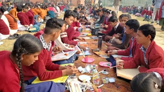 Noida Lok Manch drawing competition