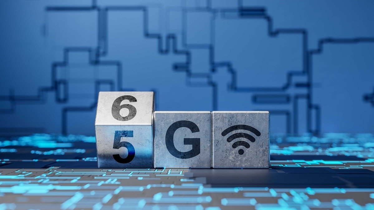 Technology transformation change from 5G to 6G. Computer system and system equipment 5G to 6G 