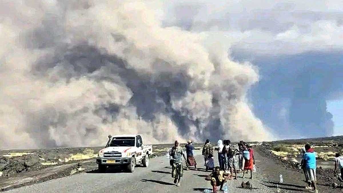 Ethiopia Volcano Plume