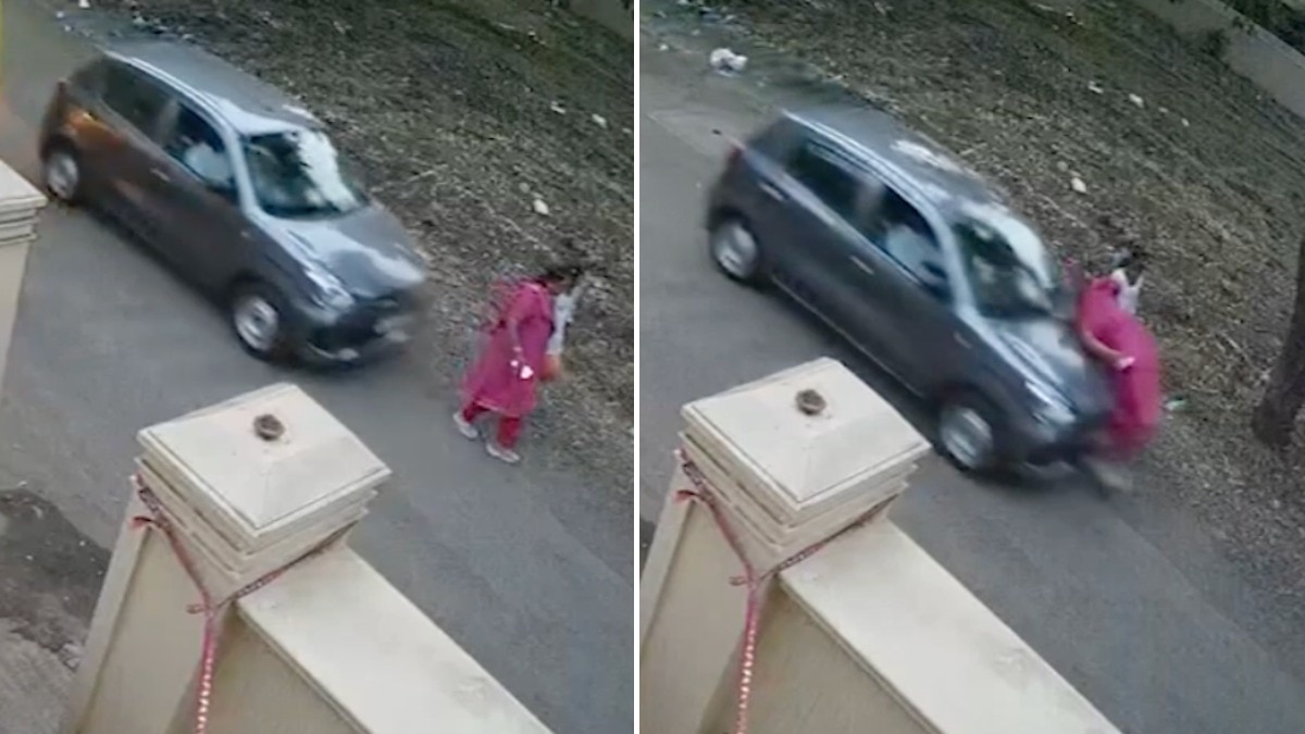 पूर्व विधायक निर्मला गावित को टक्कर मारने वाला ड्राइवर अभी तक गायब (Photo: ITG/Abhijit Karande)