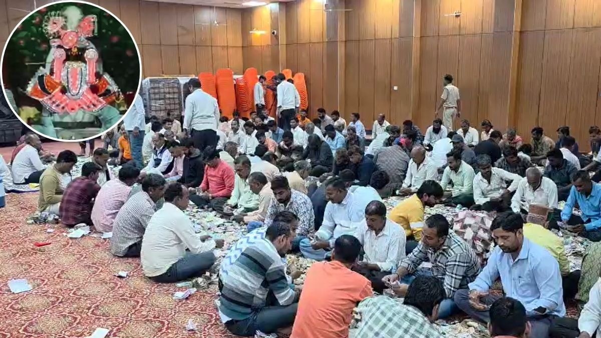 श्रीसांवलिया सेठ के भंडार में रिकॉर्ड चढ़ावा. (Photo: Screengrab)