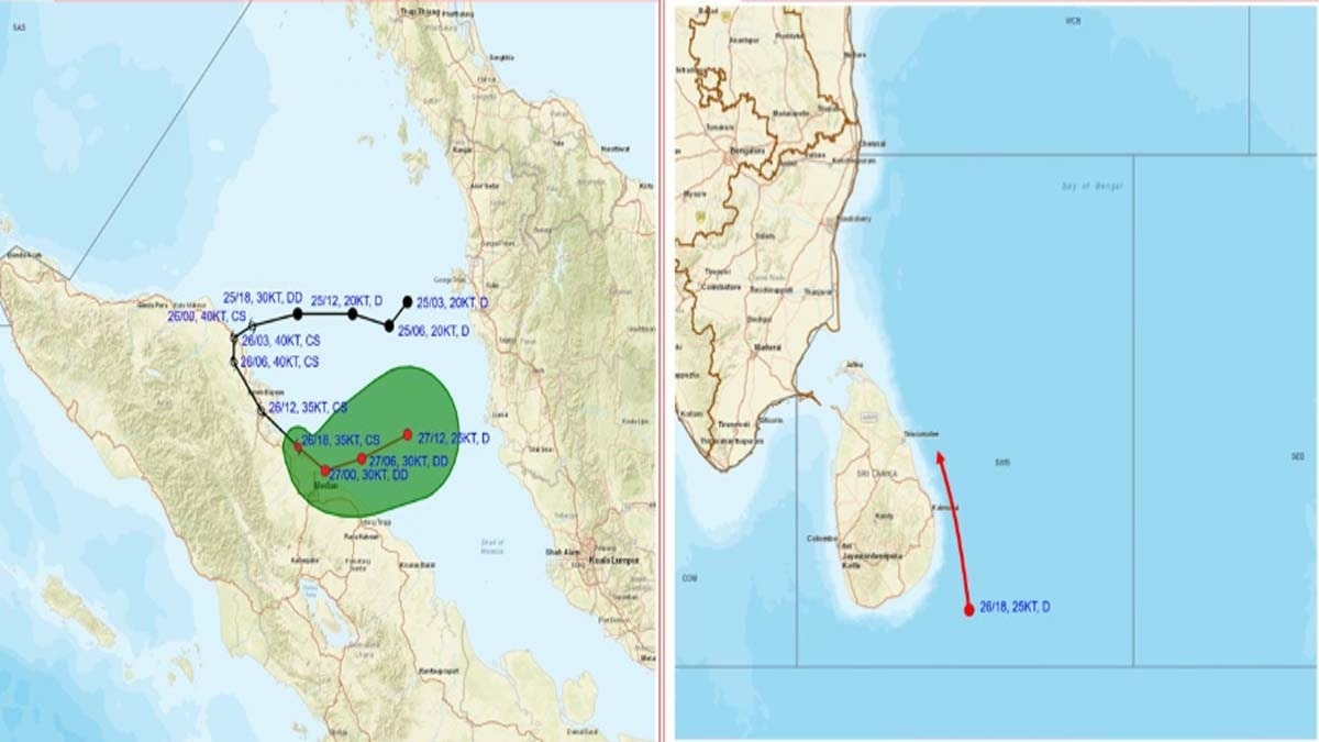 Cyclonic Storm Senyar Tracker (Photo- @Indiametdept)
