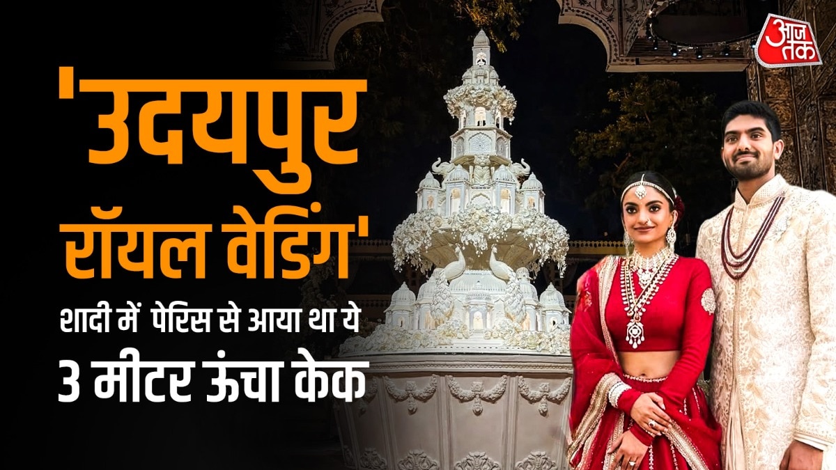 Paris-based chef Bastien Blanc-Tailleu, the multi-tier cake