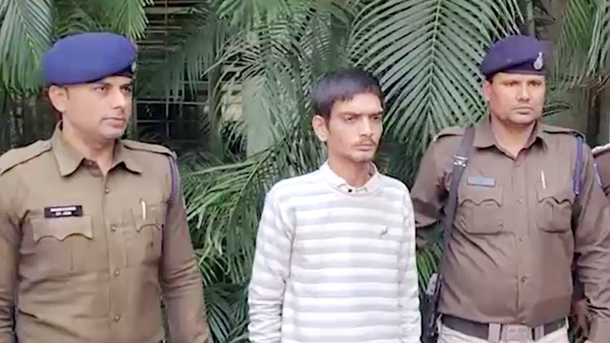 पुलिस की गिरफ्त में आरोपी हाशिम अली.(Photo:Screengrab)